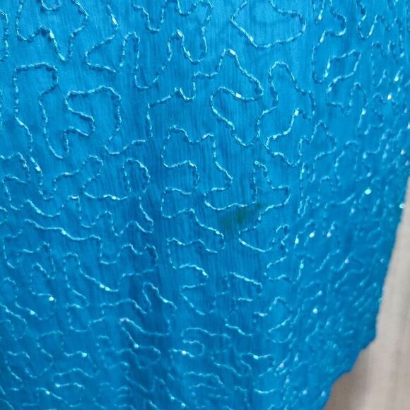 Laurence Kazar | Women’s | Dresses | Petite L |  Vintage Baby Blue Cocktail Dres - Picture 3 of 7